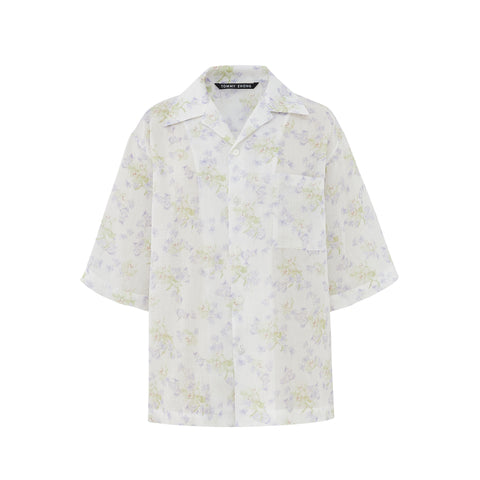 Romantic Floral Polo Shirt