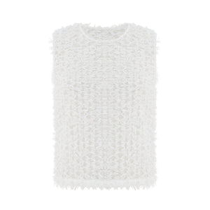 Fluffy Fabric Vest Top